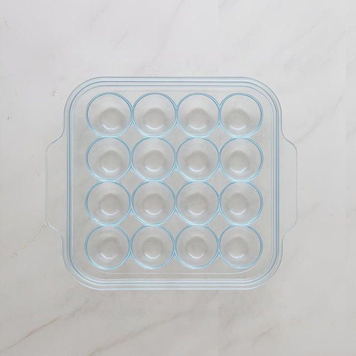 Spacious Transparent Egg Holder with Protective Lid