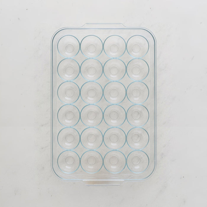 Spacious Transparent Egg Holder with Protective Lid Keep Eggs Fresh