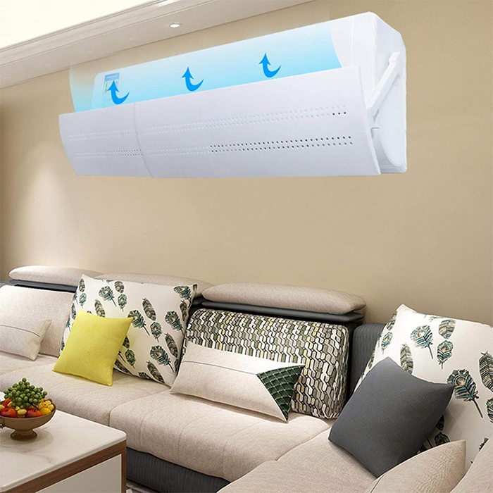 Split AC Adjustable Flow Air Deflector, Enhance Cooling and Heating Circulation no drill
