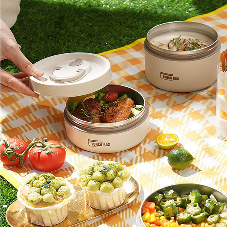 Stackable Stainless Steel Lunch Box for Hot Food