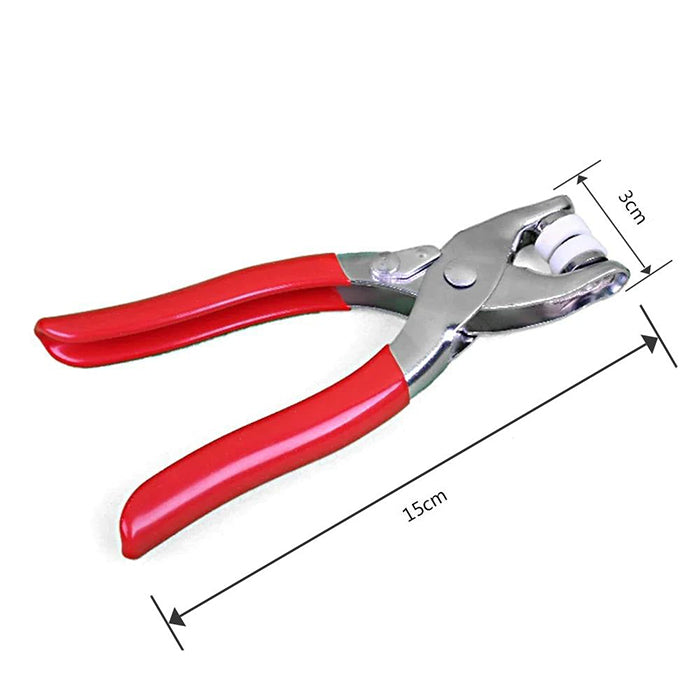One Press Quick Button Fitter Plier, Stainless Steel Thickened Snap Button Fixer dimensions