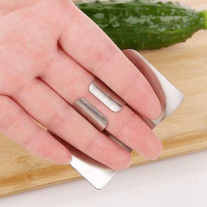 Stainless Steel Finger Cutting Protector Hand Guard, Finger Protector Safe Chopping Hand Guard. easy to cut vegetables