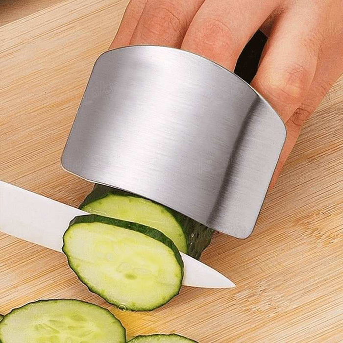 Stainless Steel Finger Cutting Protector Hand Guard, Finger Protector Safe Chopping Hand Guard easy to use