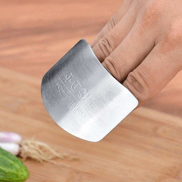 Stainless Steel Finger Cutting Protector Hand Guard, Finger Protector Safe Chopping Hand Guard steel