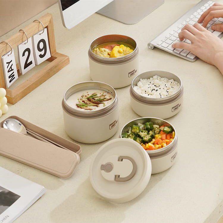 Stainless Steel Thermal Vacuum Insulated Lunch Box Set