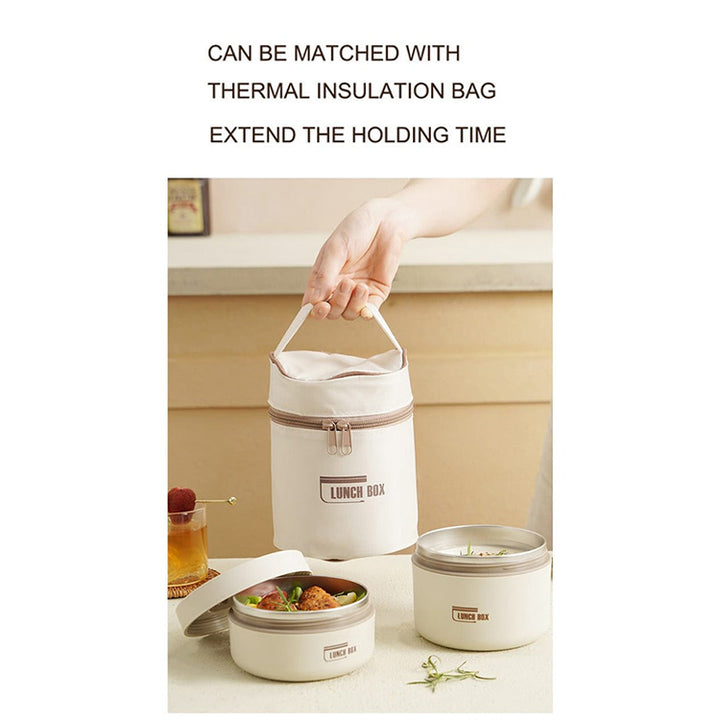 Stainless Steel Thermal Vacuum Insulated Lunch Box multi layer Stainless steel