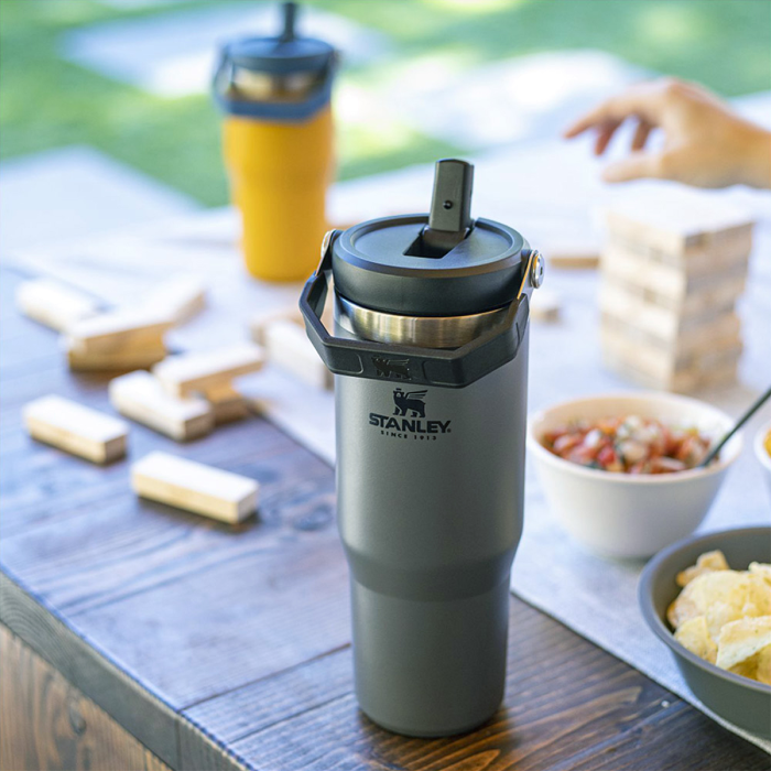 Stanley IceFlow Flip Straw Tumbler with Handle 30 oz | Twist On Lid and Flip Up Straw 