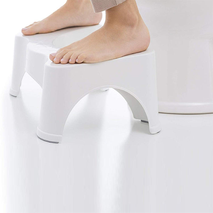 Stool for Western Toilet - Comfortable Non-Slip Squatting Toilet Bathroom Seat Foot Rest Stool non slip