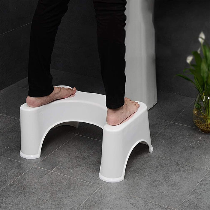 Stool for Western Toilet - Comfortable Non-Slip Squatting Toilet Bathroom Seat Foot Rest Stool strong stool