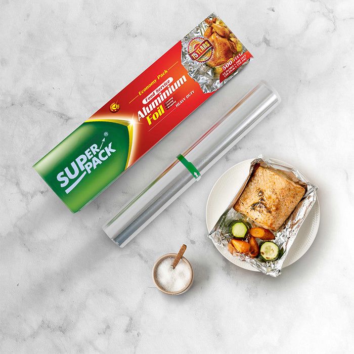High-quality aluminium foil for kitchen food wrap and packing convenience from Homesouq Qatar