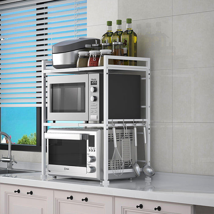 Kitchen microwave oven rack featuring a stable microwave oven shelf and stand, neat storage by Homesouq Qatar