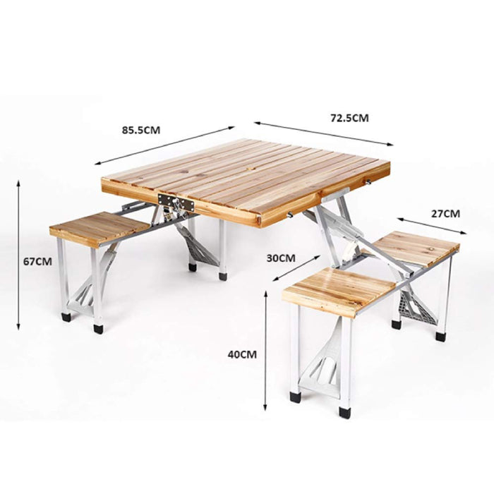 Durable folding table with smooth surface, perfect picnic table from Homesouq Qatar Folding Picnic Table