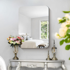 Acrylic mirror wall decor used in bedroom interior, sleek alternative to glass mirrors by Homesouq Qatar