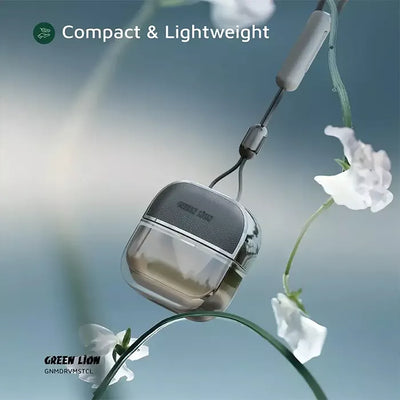 Compact hanging car diffuser with floral background showing lightweight design Qatar