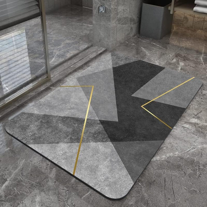 Super Absorbent Bath Mat - Ultra Soft Bathroom Floor Mat with Non-Slip Backing standard design
