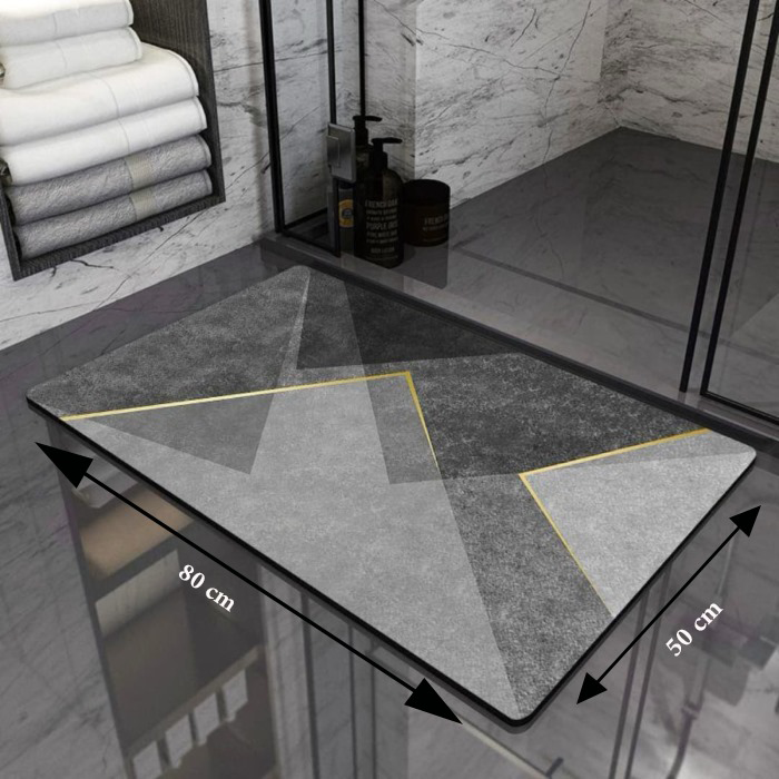 Bath mat floor mat — water absorbent mat and bathroom mat suitable for modern homes, ideal as a soft floor mat Qatar.