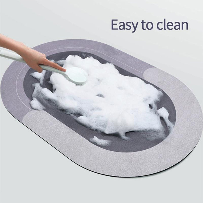 Super Absorbent Quick-drying Non-slip Bathroom Floor Mat Cleaning