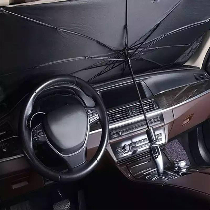 Thermal Insulation Anti-falling Car Sun Shade Foldable Umbrella front 