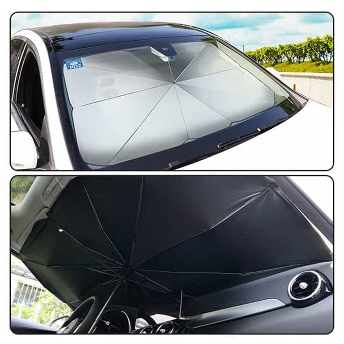 Thermal Insulation Anti-falling Car Sun Shade Foldable Umbrella use