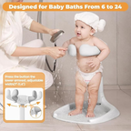 Baby bath stand shower stand supporting infant bath during safe baby bath time with adjustable armrests Qatar