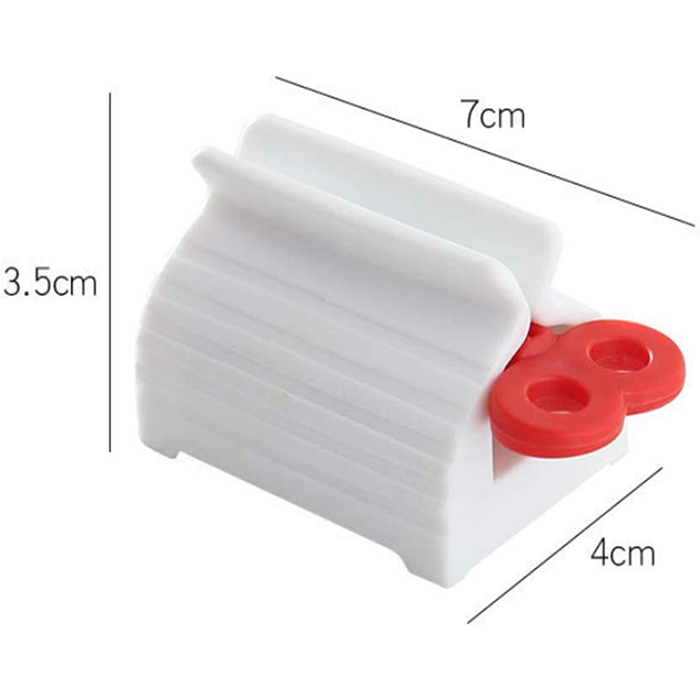 Wall-mounted automatic toothpaste dispenser with toothpaste squeezer for hands-free, clean and organized bathroom use Qatar
