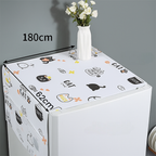 Elegant refrigerator top cloth with side pockets, decorative fridge cover for dust protection and organized storage Qatar