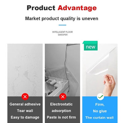 Transparent Kitchen Oil Proof Self Adhesive Wallpaper, Clear Glossy Film Covering good quality