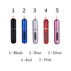 Travel Mini Perfume Refillable Atomiser Container, Portable Perfume Spray Bottle 5 colors Mini
