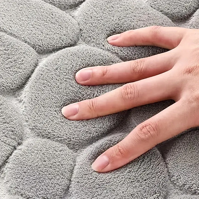 U-Shaped Non-Slip Absorbent Bathroom Mat - Soft Memory Foam Bath Mat soft