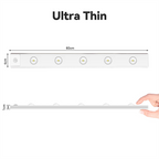 USB Rechargeable LED Motion Sensor Cabinet Light - Upgrade Under Cabinet Light Dimmable Light ultra thin