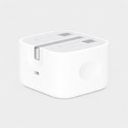 Apple 20W power adapter with smartphone cable (cable not included) on white background Qatar