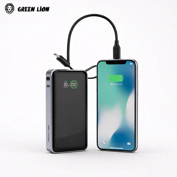 Green Lion Madrid 10 power bank widely compatible device charging solution Homesouq Qatar