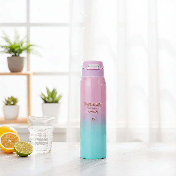 Water cup with vacuum insulated design, durable water bottle for daily use from Homesouq Qatar