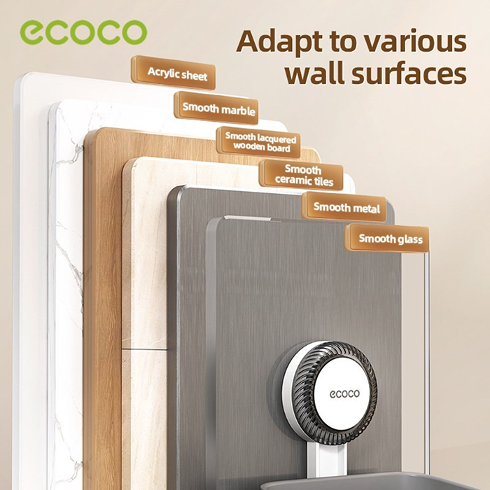 Ecoco soap holder suitable for smooth tiles glass marble and metal bathroom walls Qatar