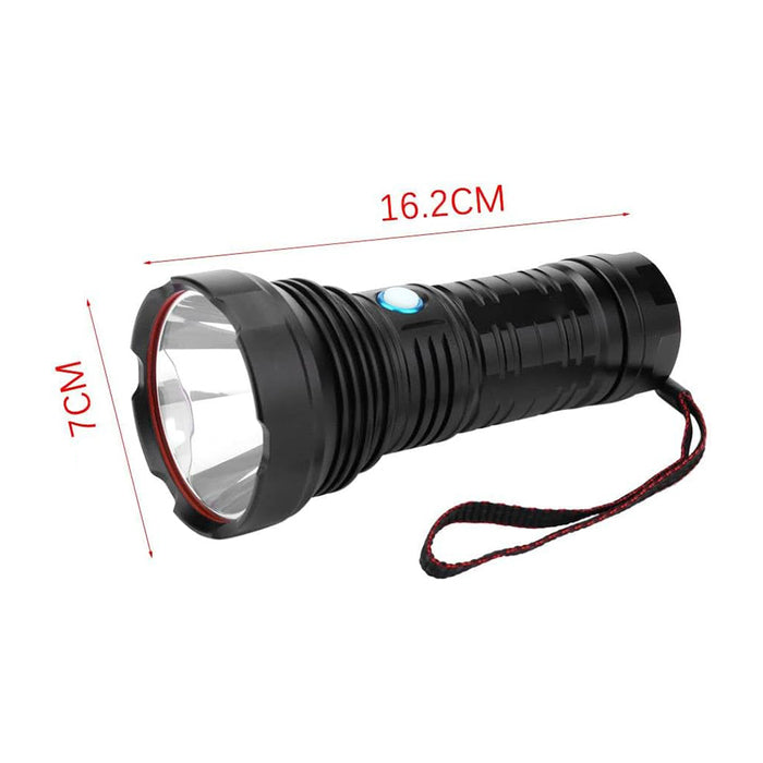 Lightweight LED flashlight combining waterproof torch build and efficient flash light output by Homesouq Qatar