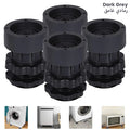 Vibration Isolation Damper Shock Pad Adjustable Feet for Washing Machine Dark grey

