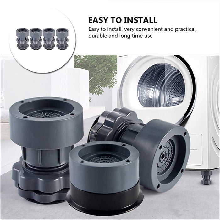 Vibration Isolation Damper Shock Pad Adjustable Feet for Washing Machine easy installation