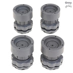 Vibration Isolation Damper Shock Pad Adjustable Feet for Washing Machine grey
