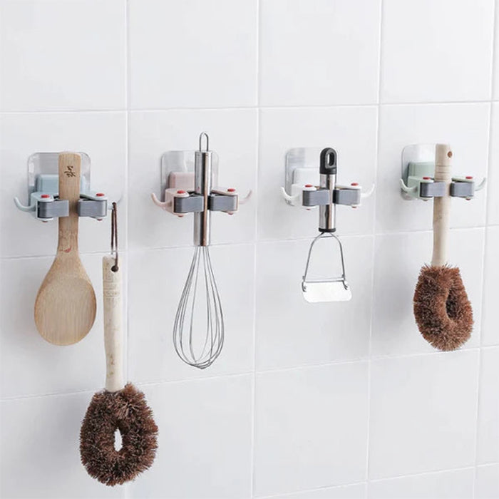 Light Weight Wall Mount Mop Holder For Mop Broom For Bathroom