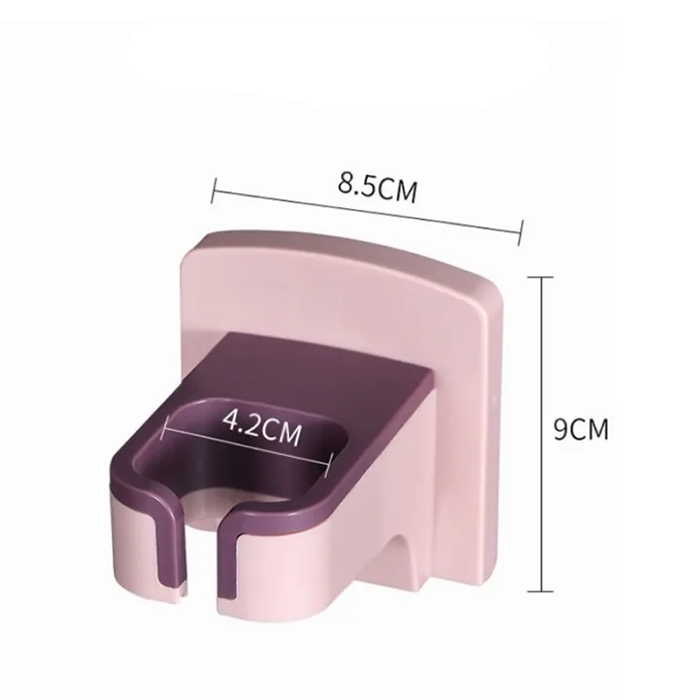Wall mount hair dryer holder with sleek design for organized bathroom storage and easy access to your hair dryer Qatar