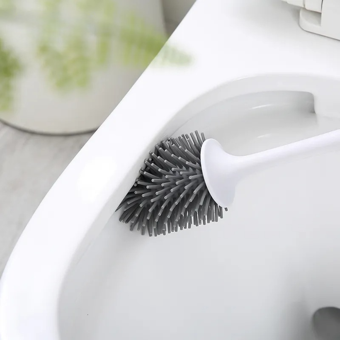 Wall Mounted Toilet Brush and Holder Set Toilet Bowl Brush For Bathroom easy cleaning
