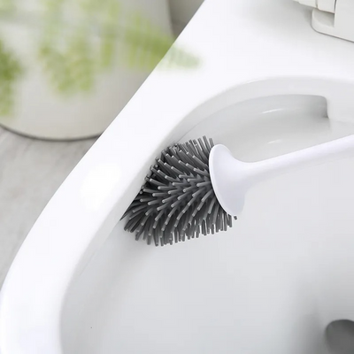 Wall Mounted Toilet Brush and Holder Set Toilet Bowl Brush For Bathroom easy cleaning