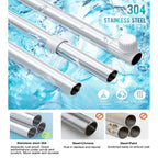 Wall mounted adjustable bathroom corner shelf, multi functional rack by Homesouq Qatar