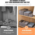 Wardrobe Storage Organizer, Versatile Foldable Storage Box for Clothes Space-Saving and Foldable