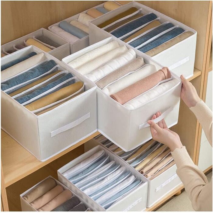 Wardrobe Storage Organizer, Versatile Foldable Storage Box for Clothes durable