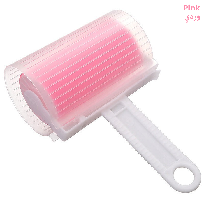 Washable Reusable Gel Lint Roller,Handheld TPR Gel Lint Roller with Cover, Lint Sticky Picker pink