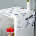 Waterproof Dust Proof Printed Fridge Top Cover with Storage Bag Universal Fit