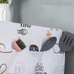 Waterproof Dust Proof Printed Fridge Top Cover with Storage Bag durable