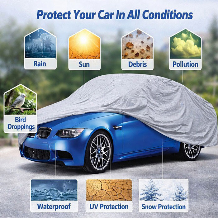 Waterproof car cover protecting against rain dust and bird droppings Qatar