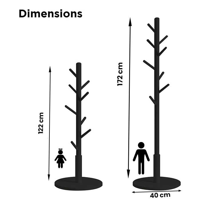 Coat Rack Free Standing, Wooden Hall Tree Coat Hat Tree Coat Hanger Holder dimensions Qatar